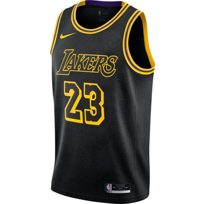 Nike Lebron James Black Los Angeles Lakers City Edition Swingman