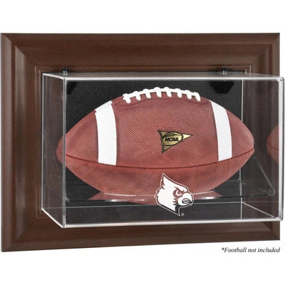 Shop Fanatics Authentic Louisville Cardinals Brown Framed Logo Wall-mountable Football Display Case