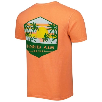 Shop Image One Orange Florida A&m Rattlers Landscape Shield T-shirt