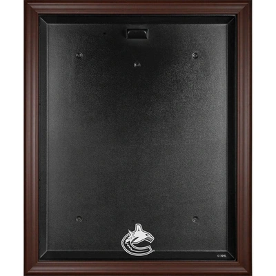Shop Fanatics Authentic Vancouver Canucks Brown Framed Logo Jersey Display Case