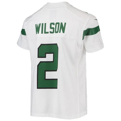 Shop Nike Youth  Zach Wilson White New York Jets Game Jersey
