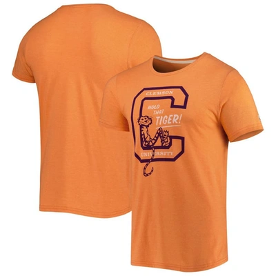 Shop Homefield Heathered Orange Clemson Tigers Hold That Vintage T-shirt In Heather Orange