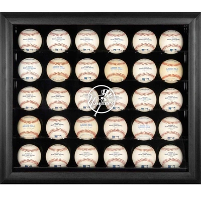 Shop Fanatics Authentic New York Yankees Logo Black Framed 30-ball Display Case