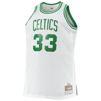 Mitchell & Ness Larry Bird Boston Celtics White Swingman Jersey