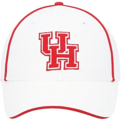 Shop Colosseum White Houston Cougars Take Your Time Snapback Hat