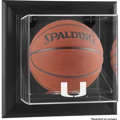 Shop Fanatics Authentic Miami Hurricanes Black Framed Wall-mountable Basketball Display Case