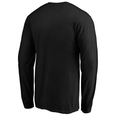 Shop Fanatics Branded Black Charlotte Fc Primary Logo Long Sleeve T-shirt