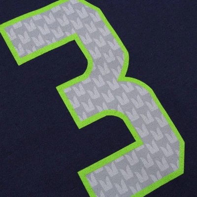 Shop Outerstuff Youth Seattle Seahawks Russell Wilson College Navy Primary Gear Name & Number Long Sleeve T-shirt