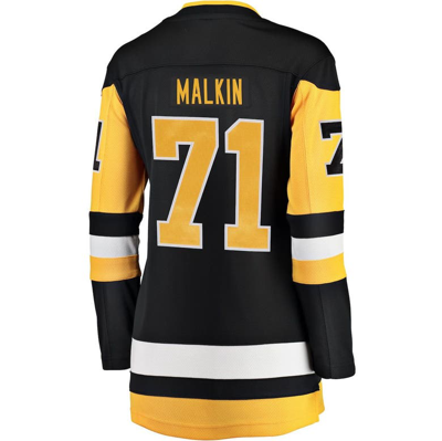 Fanatics Branded Men's Evgeni Malkin Black Pittsburgh Penguins Breakaway Player Jersey - Black