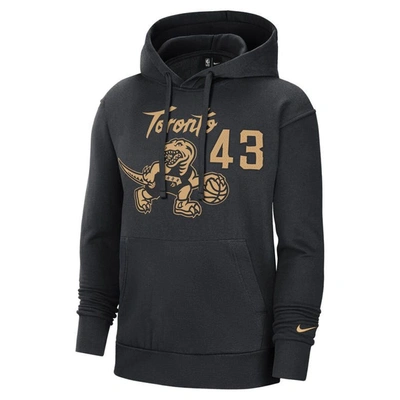 Pascal Siakam Toronto Raptors Nike 2021/22 City Edition Name & Number  Pullover Hoodie - Black