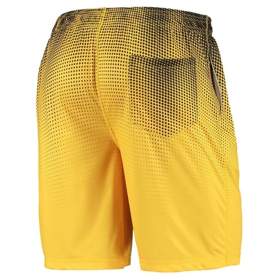Shop Foco Black/gold Pittsburgh Steelers Historic Logo Pixel Gradient Training Shorts