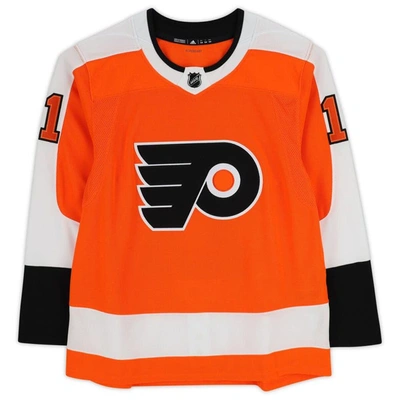Shop Fanatics Authentic Travis Konecny Philadelphia Flyers Autographed Orange Adidas Authentic Jersey