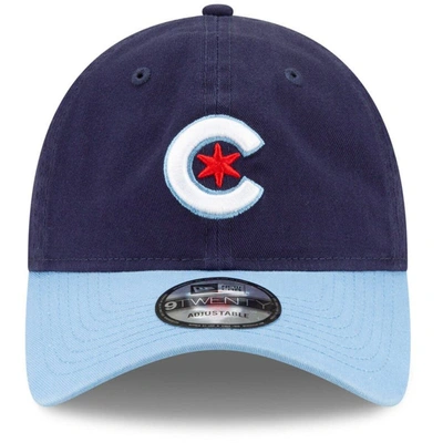 Men's Chicago Cubs New Era Navy/Light Blue 2021 City Connect 9TWENTY  Adjustable Hat