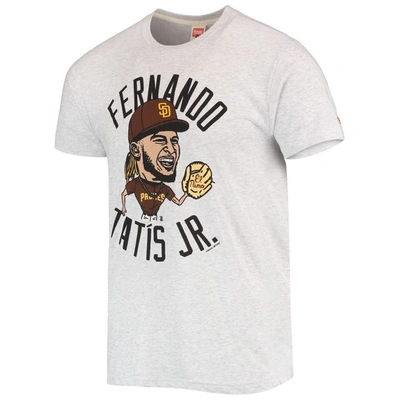 Shop Homage Fernando Tatis Jr. White San Diego Padres Caricature Tri-blend T-shirt