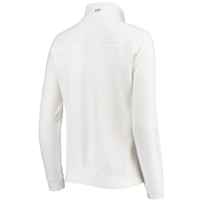 Shop Vineyard Vines White Los Angeles Rams Shep Shirt Quarter-zip Sweatshirt