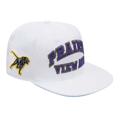 Shop Pro Standard White Prairie View A&m Panthers  Evergreen Wool Snapback Hat