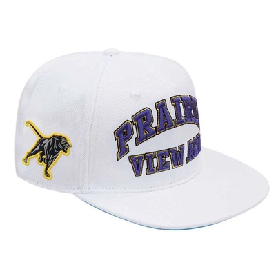 Pro Standard Men's  White Prairie View A&m Panthers Evergreen Wool Snapback Hat In White