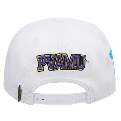 Shop Pro Standard White Prairie View A&m Panthers  Evergreen Wool Snapback Hat