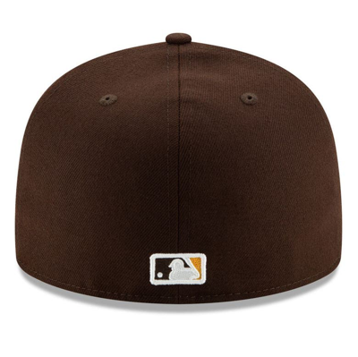 Shop New Era Brown San Diego Padres Alternate Authentic Collection On-field 59fifty Fitted Hat