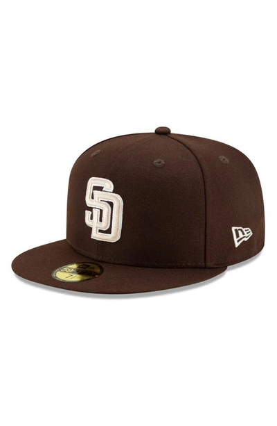 New Era Men's San Diego Padres 59Fifty Alternate Brown Authentic