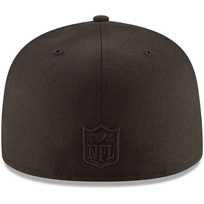 Shop New Era Kansas City Chiefs Black On Black 59fifty Fitted Hat
