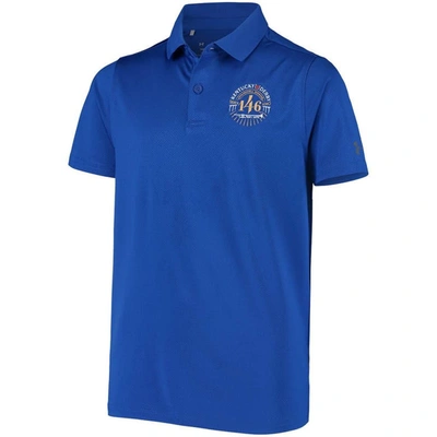 Shop Under Armour Youth  Blue Kentucky Derby 146 Performance Polo Shirt