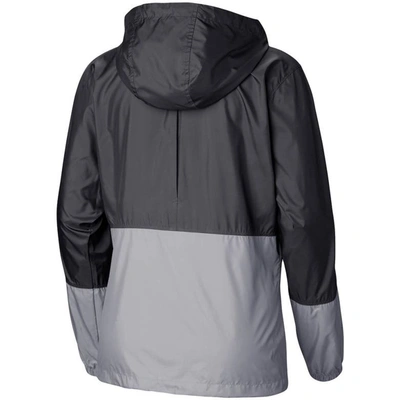 Shop Columbia Black/gray Austin Fc Flash Forward Team Windbreaker Jacket