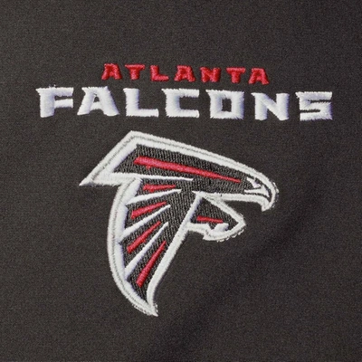 Shop Dunbrooke Black Atlanta Falcons Sonoma Softshell Full-zip Jacket