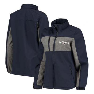 Shop Dunbrooke Navy New England Patriots Zephyr Softshell Full-zip Jacket