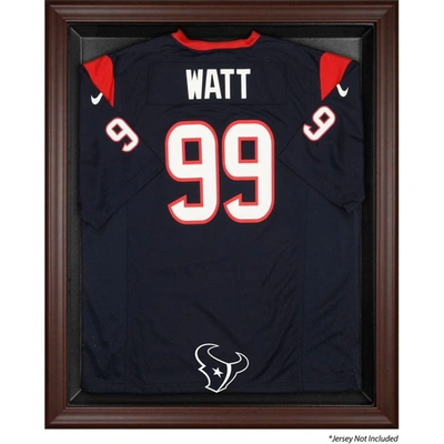 Shop Fanatics Authentic Houston Texans Brown Framed Logo Jersey Display Case