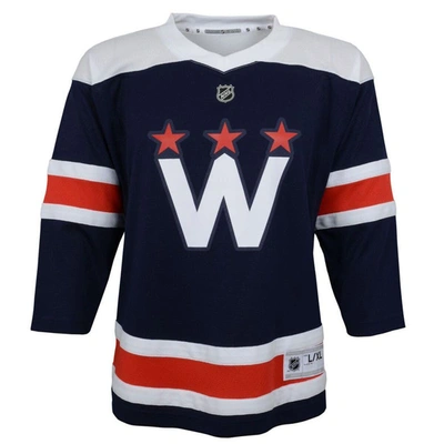 Shop Outerstuff Youth Navy Washington Capitals 2020/21 Alternate Replica Jersey