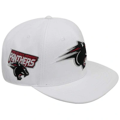 Shop Pro Standard White Clark Atlanta University Panthers Mascot Evergreen Wool Snapback Hat