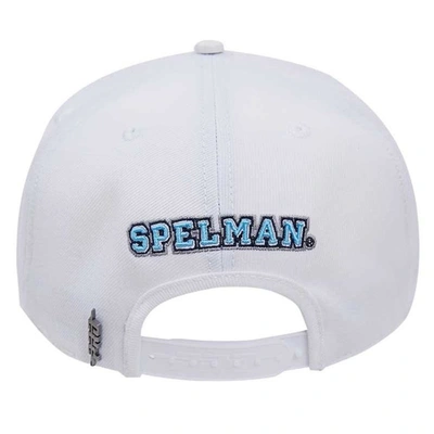 Shop Pro Standard White Spelman College Jaguars  Evergreen Wool Snapback Hat