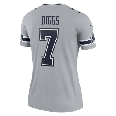 Shop Nike Trevon Diggs Silver Dallas Cowboys Inverted Legend Jersey In Gray