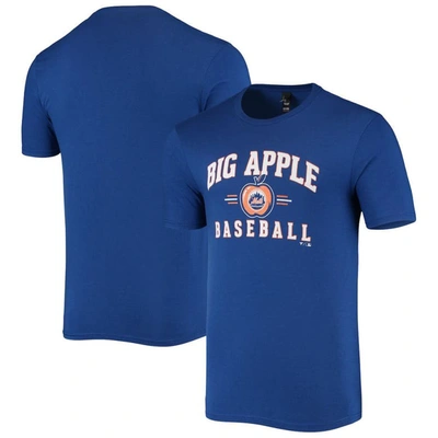 Shop Breakingt Royal New York Mets Local Tri-blend T-shirt