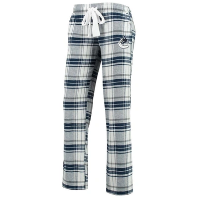 Women's Concepts Sport Navy/Gray Vancouver Canucks Accolade Flannel Pants