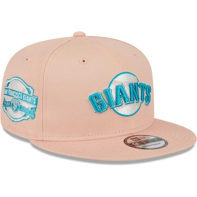 Shop New Era Pink San Francisco Giants  Sky Aqua Undervisor 9fifty Snapback Hat