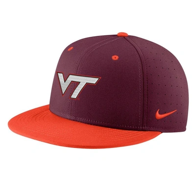 Shop Nike Maroon Virginia Tech Hokies Aero True Baseball Performance Fitted Hat