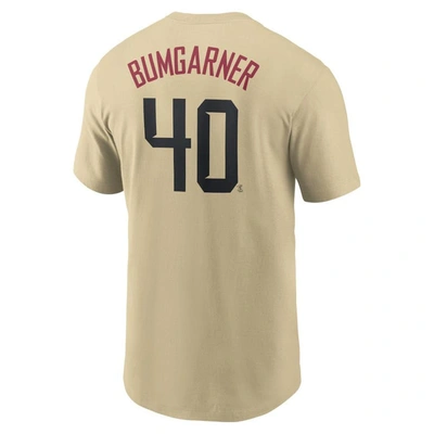 Shop Nike Madison Bumgarner Gold Arizona Diamondbacks City Connect Name & Number T-shirt