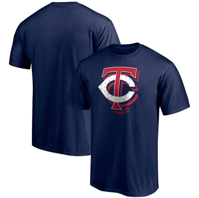 Shop Fanatics Branded Navy Minnesota Twins Red White And Team Logo T-shirt