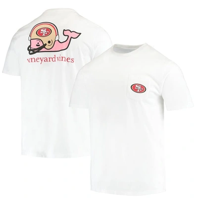 Vineyard Vines White San Francisco 49ers Big & Tall Helmet T-Shirt