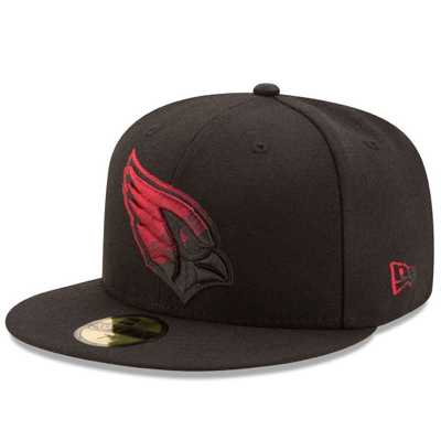 Shop New Era Black Arizona Cardinals Color Dim 59fifty Fitted Hat