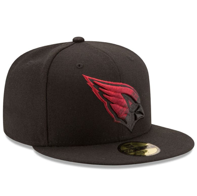 Shop New Era Black Arizona Cardinals Color Dim 59fifty Fitted Hat