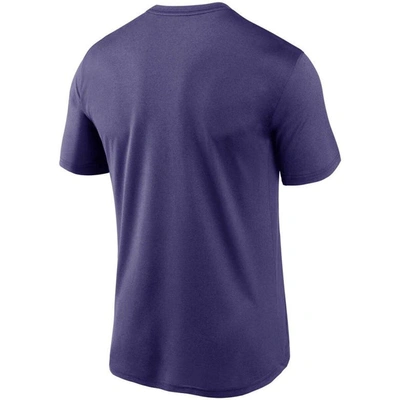 Shop Nike Purple Baltimore Ravens Logo Essential Legend Performance T-shirt
