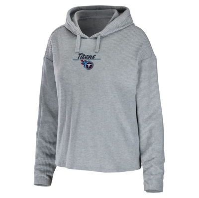Shop Wear By Erin Andrews Heathered Gray Tennessee Titans Pullover Hoodie & Pants Lounge Set In Heather Gray