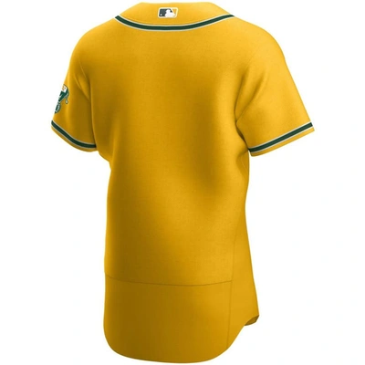 Shop Nike Gold Oakland Athletics Authentic Official Team Jersey