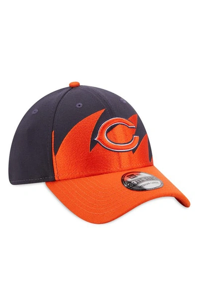 Shop New Era Navy/orange Chicago Bears Surge 39thirty Flex Hat