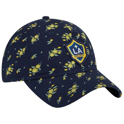 Shop New Era Navy La Galaxy Bloom 9twenty Adjustable Hat