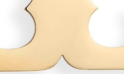 Shop Tory Burch Miller Logo Hoop Earrings In Tory Gold