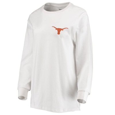 Shop Pressbox White Texas Longhorns Traditions Pennant Long Sleeve T-shirt